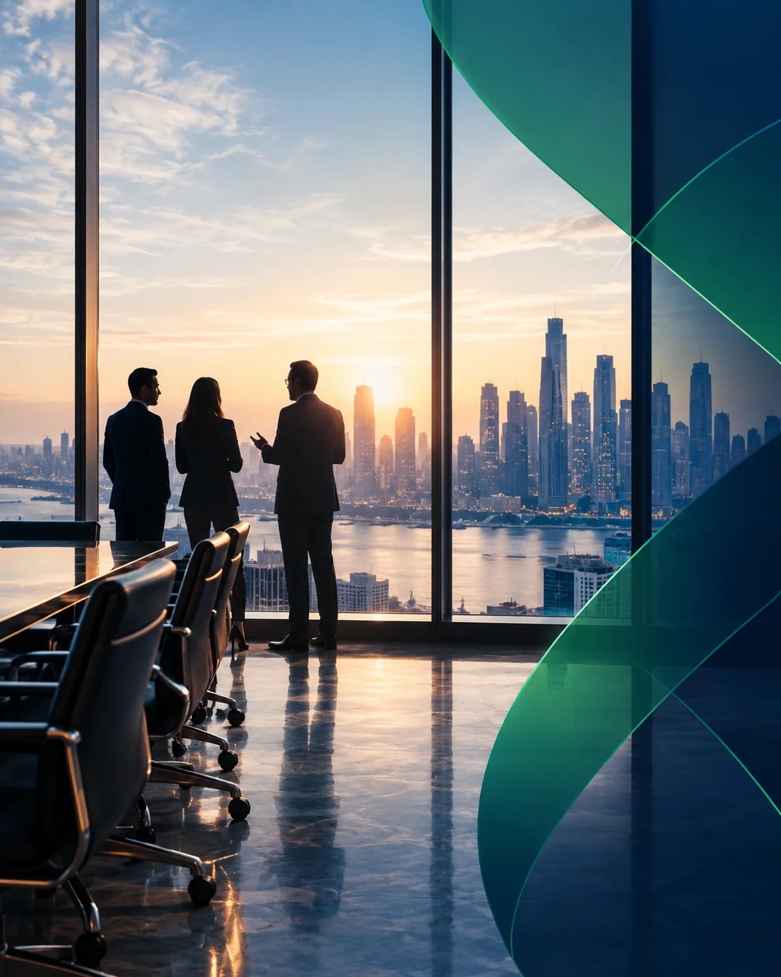 Business leaders in a boardroom